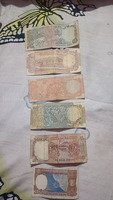 Set of Vintage Indian Banknotes - 2, 10, 20, 50, 100 Rupees - Image 2