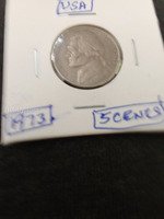 1973 USA 5 Cents Coin