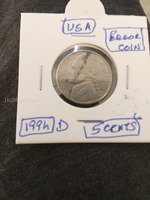 1994 D USA 5 Cents Jefferson Nickel Error Coin