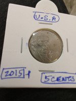 2015 USA 5 Cents Jefferson Nickel Coin