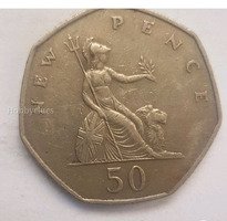 1969 UK 50 New Pence Coin - Image 2
