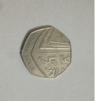 2012 UK Fifty Pence Coin