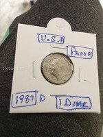1987-D USA Proof Roosevelt Dime