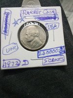 1972-D USA 5 Cents Jefferson Nickel - Rare Coin UNC
