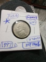1997 USA 5 Cents Jefferson Nickel UNC