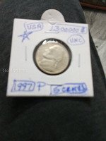 1997 P USA 5 Cents Coin UNC