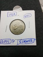 2001 P USA 5 Cents Jefferson Nickel UNC