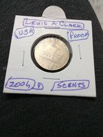 2004-D USA Lewis & Clark Proof 5 Cents Coin