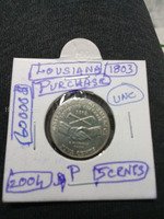 2004 P Louisiana Purchase Commemorative 5 Cents Coin UNC