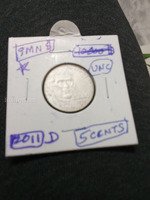 2011-D Jefferson Nickel 5 Cents Coin UNC