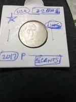 2017 USA 5 Cents Jefferson Nickel Coin
