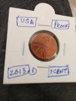 2013 D USA Proof 1 Cent Penny