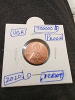2020 USA Proof Penny One Cent Coin