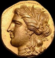 Ancient Greek Gold Stater Hiero II of Syracuse (275-215 BC) - Quadriga & Deity