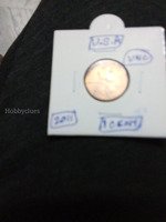 2011 No mint USA 1 cent unc coin.