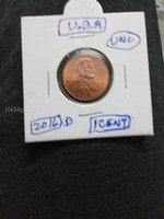 2016 D USA 1 cent unc coin.