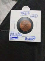2012 D USA 1cent coin.