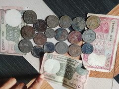 old coin and note - Image 2