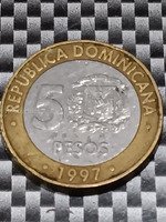 it's a Ultra Super RARE (1947)/(1997) Collectable coin from the REPUBLICA DOMINICANA - Image 2