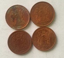 South African One Cent Coin - 1cent- 2001/2000 x 4 - Image 2