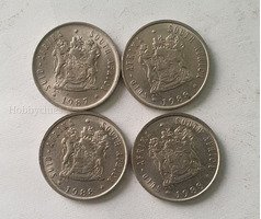 South African 5Cent - 1988 x3 -1987 x1