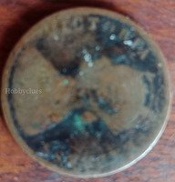 Old Vintage Coin with Worn Details