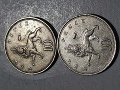 2 Coins of 10 NEW PENCE 1968 & 1973 - U. K. - Image 2