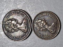 2 Coins of 1 & 1/2 NEW PENNY 1971 & 1977 - U. K.