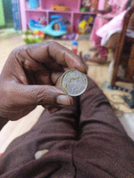 1 rupee coin Nehru logo - Image 2
