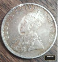 1916 One Rupee India Coin - King George V