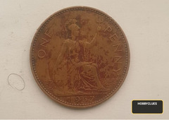 1967 British One Penny Coin - Queen Elizabeth II - Image 2