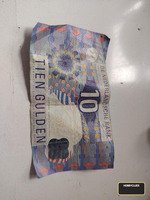 Vintage 10 Gulden Banknote from De Nederlandsche Bank