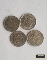 Set of Four 1984 South Africa 5 Cent Coins