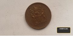1970 Rhodesia 1/2 Cent Coin