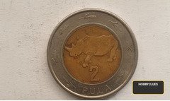 2016 Botswana 2 Pula Bimetallic Coin