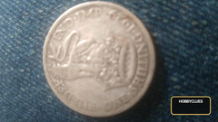 Vintage British Coin Featuring King George VI and a Lion - Image 2