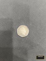 2000 UK 50 Pence Coin - Public Libraries Commemorative