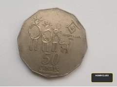 1994 Australia 50 Cents Coin - Family Design