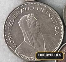 Swiss 5 Rappen Coin - Confederatio Helvetica