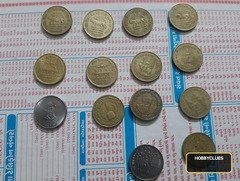 Collection of Indian Commemorative and Regular 5 Rupees Coins - Image 2