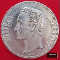 1936 Venezuela 25 Gram Silver Coin - Bolivar Libertador