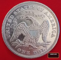 1847 United States Seated Liberty Silver Dollar Coin
