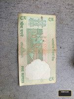 2009 year 5 rupees note