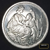 1865 Swiss 5 Franc Commemorative Coin - Eidgenössisches Schützenfest Schaffhausen
