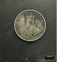 1918 British India One Rupee Coin Featuring King George V