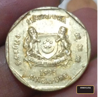 1995 Singapore One Dollar Coin