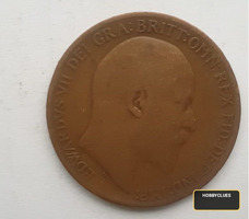 1909 British One Penny Coin - King Edward VII - Image 2