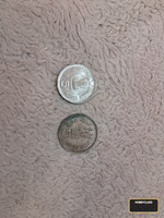 Set of Two Indian 5 Rupees Coins