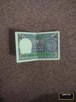 Vintage 1978 Indian One Rupee Banknote