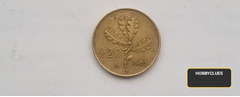 1983 Italian 20 Lire Coin